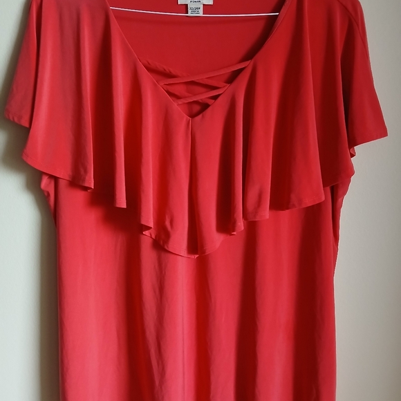 Cato Woman Ruffle Sleeveless Top Size 22/24W - Picture 2 of 11